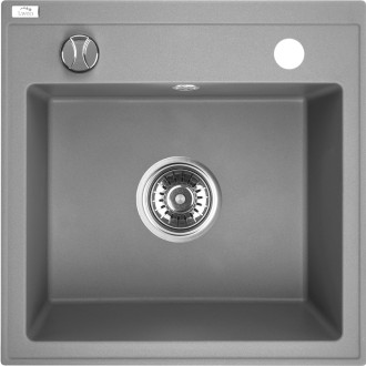 Laveo TRZYNASTKA SBP_510T Jednodřez, granit šedá