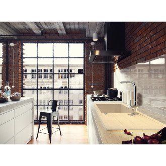 Laveo TRZYNASTKA SBP_411T Jednodřez s odkapem, béžová