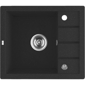 Laveo TRZYNASTKA SBP_713T Jednodřez granit, černá