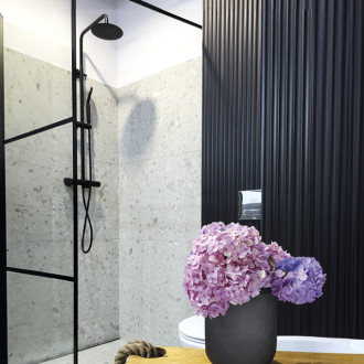 Laveo VOLUMO PLV_70OB Sprchová baterie se setem, černá