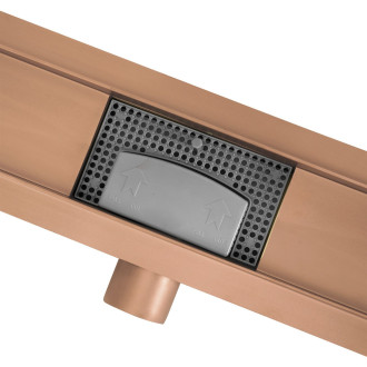 REA Odtokový žlab Neox brush copper 80 REA-G4899