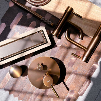 REA Odtokový žlab Neox brush copper 80 REA-G4899