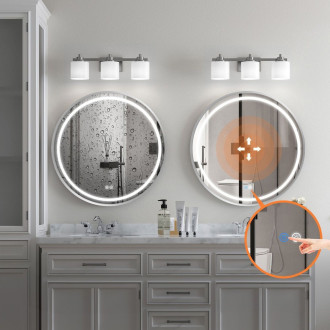 Rea Zrcadlo LED 80cm MMJ BRUSH SILVER HOM-06507