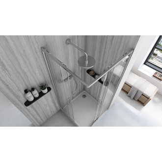 Rea Sprchový kout REA City 90x90 Nickel Brush KPL-E0054