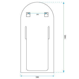 Rea Bílé Nástěnné/Stojací Zrcadlo 150 cm 109 HOM-02702