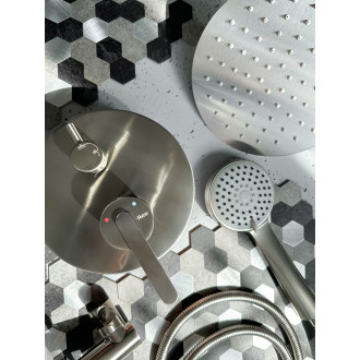 Rea Podomítková sprchová sada Rea Ontario Brush Nickel + BOX REA-P5503