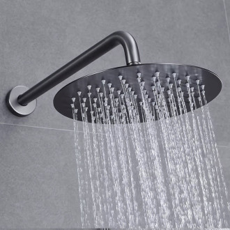 Rea Podomítková sprchová sada Rea Ontario Gun Grey + BOX REA-P5504