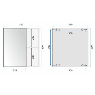 Rea Sada koupelnového nábytku s umyvadlem Astor 60cm Grey REA-M0004