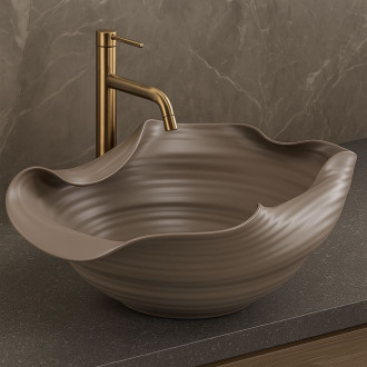 Keramické umyvadlo na desku REA HM-66TB Handmade ART