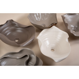 Keramické umyvadlo na desku REA HM-66TB Handmade ART