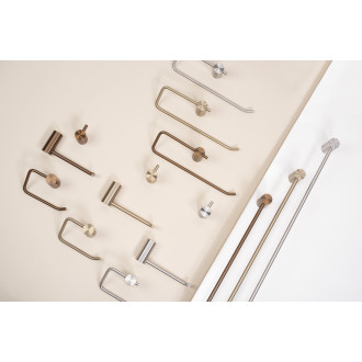 REA Držák na toaletní papír 9711 Prism Brush Gold REA-98024