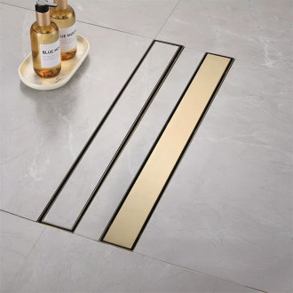 Rea Odtokový žlab Rea Neox brush gold 80 REA-G4894