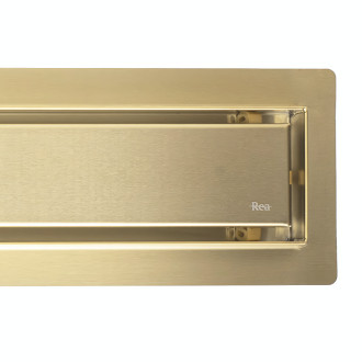 Rea Odtokový žlab Rea Neox brush gold 80 REA-G4894