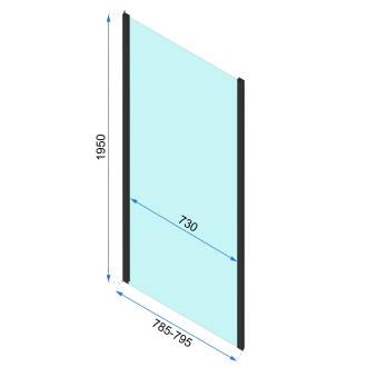 Rohový sprchový kout REA RAPID FOLD