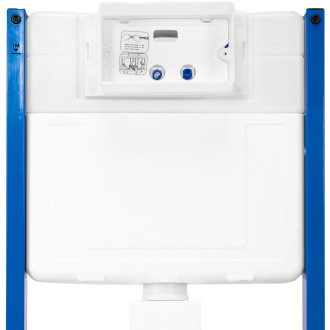 Podomítkový WC systém + tlačítka - F černý