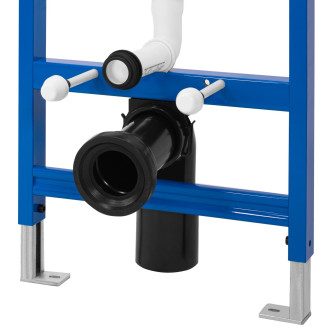 Podomítkový WC systém + tlačítka - F černý