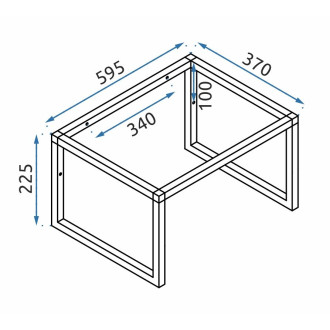 Rea Konglomerátové umyvadlo na desku REA GOYA 60 cm + konzole KPL-U8901