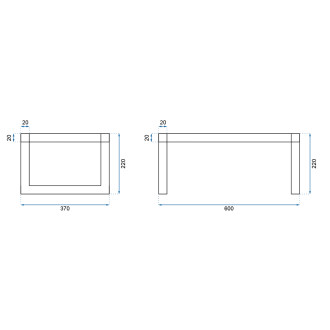 Konglomerátové umyvadlo na desku REA GOYA - matné černé 60CM + konzole
