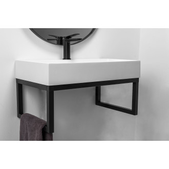 Konglomerátové umyvadlo na desku REA GOYA - 70CM + konzole