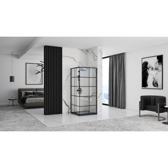 Rea Sprchový kout REA CONCEPT 90x90 - černý KPL-K1002