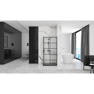 Rea Sprchový kout REA CONCEPT 80x100 - černý KPL-K1006