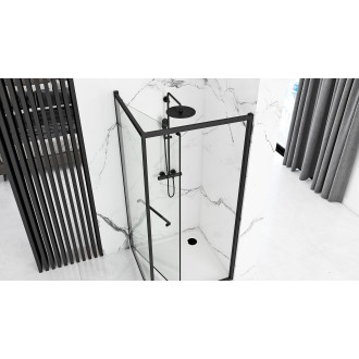 Rea Sprchový kout Rea Space In ČERNÝ 80x100 KPL-K8882