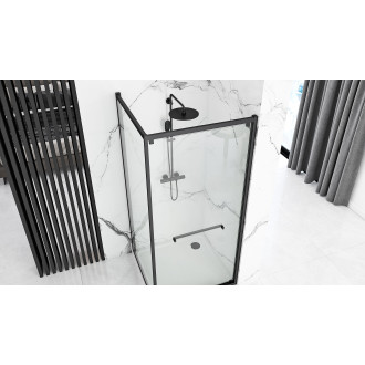 Rea Sprchový kout Rea Space In ČERNÝ 80x100 KPL-K8882