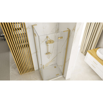 Rea Sprchová kabina REA Hugo 90x100 Gold Brush KPL-K0841