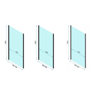 Rea Sprchová kabina REA Rapid Swing Gold KPL-K5621