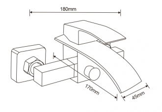 Mexen Aries R62 vanová baterie se sprchovým setem, zlatá - 74483R62-50