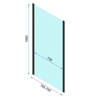 Rea Sprchová kabina Rapid Slide Gold KPL-K5627