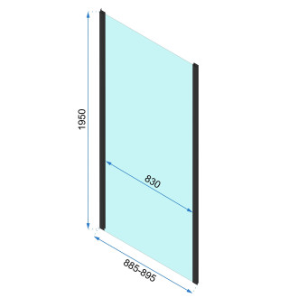 Rea Sprchová kabina Rapid Slide Gold KPL-K5627