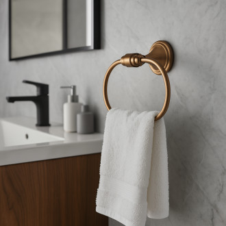 Rea Koupelnový věšák Ring 16101 Brush Copper REA-98503