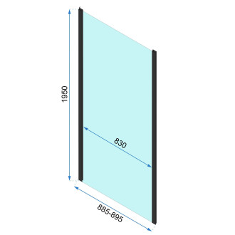 Rea Sprchová kabina Rapid Slide Gold Brush KPL-K5657