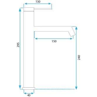 Rea Umyvadlová baterie REA FOSS Brush Copper HIGH REA-B2086