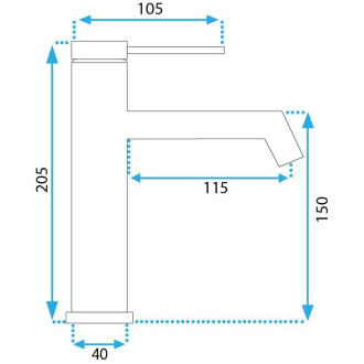 Rea Umyvadlová baterie REA FOSS Brush Copper Low REA-B2085