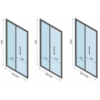 Rea Sprchový REA Rapid Fold Gold KPL-09403