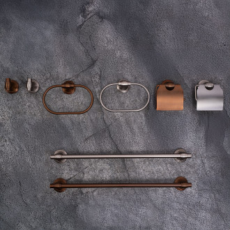 Rea Koupelnový věšák Ring 16101 Brush Copper REA-98503