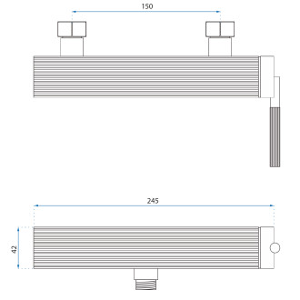 REA Sprchová baterie Argon BRUSH COPPER REA-B2092