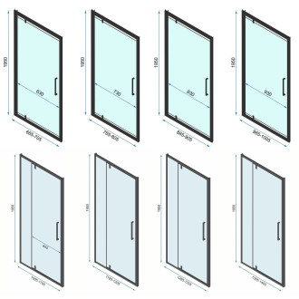 Rea Rohový sprchový kout REA RAPID SWING KPL-09413