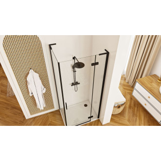 REA Hugo Black 100x90 Sprchová kabina KPL-45225