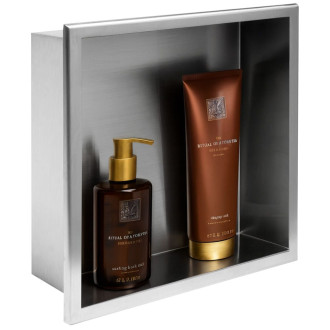 Rea Zápustná police pro vestavbu 07 30x30, kartáčovaná ocel REA-05600