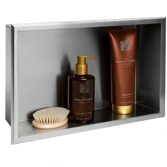 Rea Zápustná police pro vestavbu 30x45, kartáčovaná ocel REA-05601