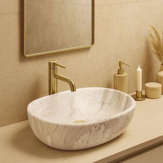 Rea Umyvadlo na desku REA Amelia ASH MATT REA-U8489