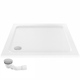 REA Sprchová akrylová vanička Belmond White 90x90 REA-K4371