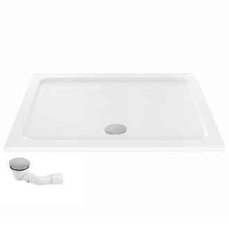 REA Sprchová akrylová vanička Belmond White 80x100 REA-K4372