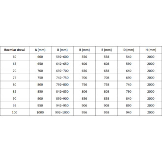 Mexen Lunar-B sprchové dveře panty L, 85 cm, zlaté kartáčované 832-085-000-55-00-L