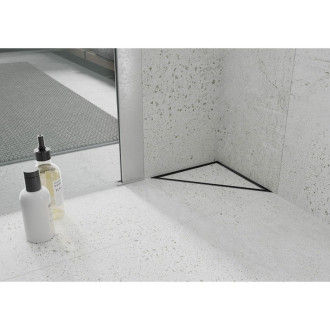 Mexen FLAT trojúhelníkový odtokový žlab, 20x20 cm, černá 1710320