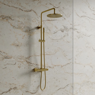 Omnires CONTOUR CT8044GLB Sprchový set s termostatickou baterií, zlatá