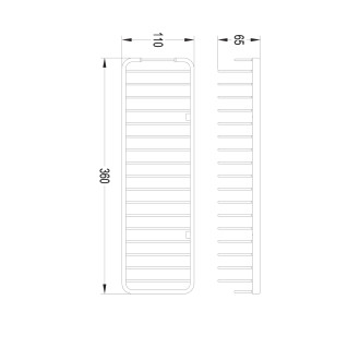 Omnires UNI 8963AORB Sprchová police, starožitný bronz